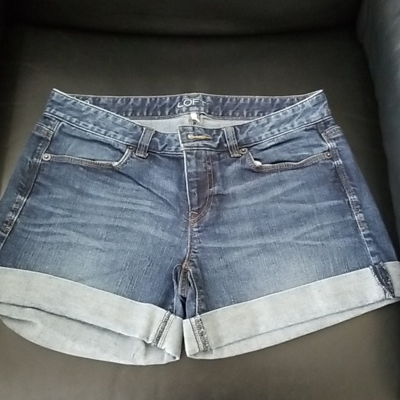 Loft cuffed denim shorts - Picture 1 of 3